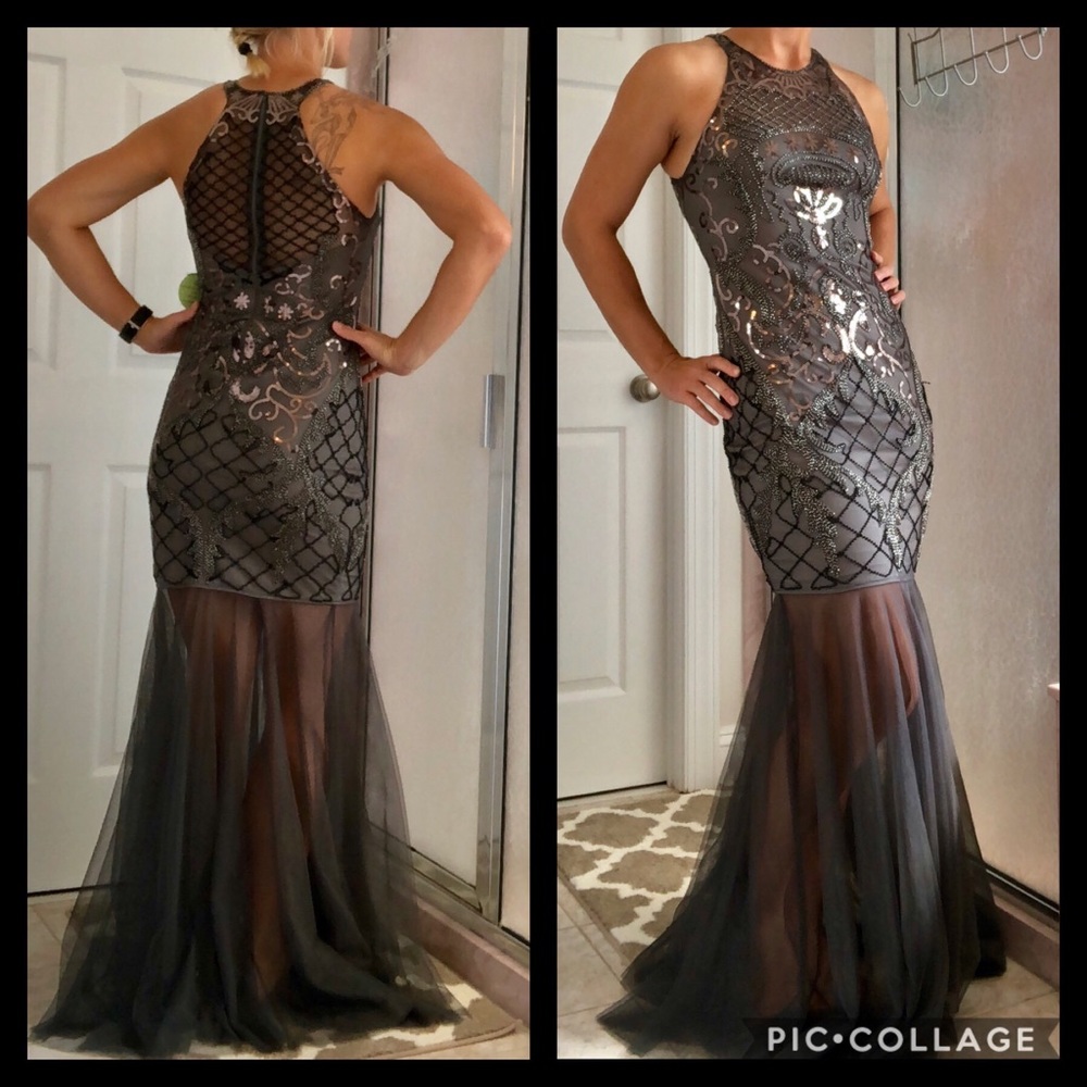 STUNNING! Sequin mermaid formal dress NWT